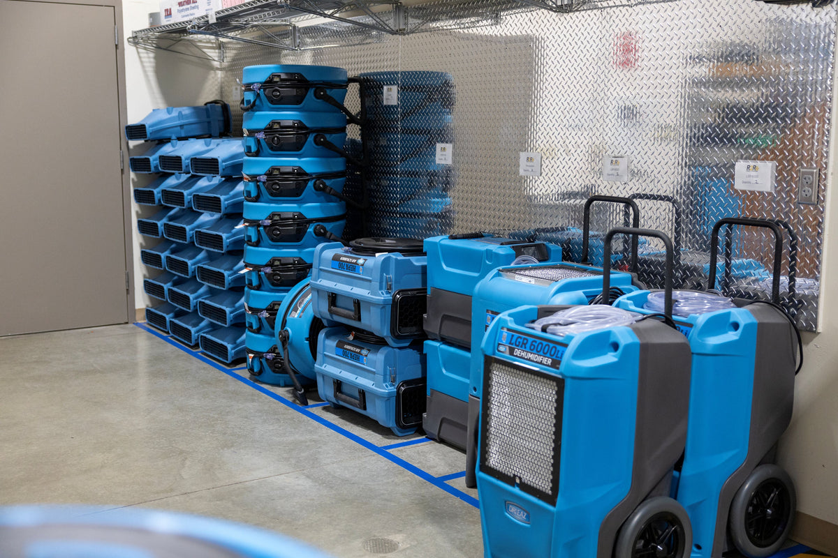 Dri-eaz airmovers and dehumidifiers